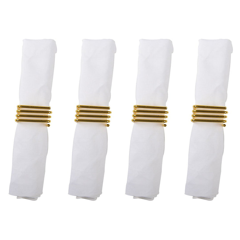 Set van 4 ronde van vierkante handdoeken