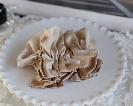 Chique 100% zijden rokontwerp haarscrunchie-dubbellaags-19 mm