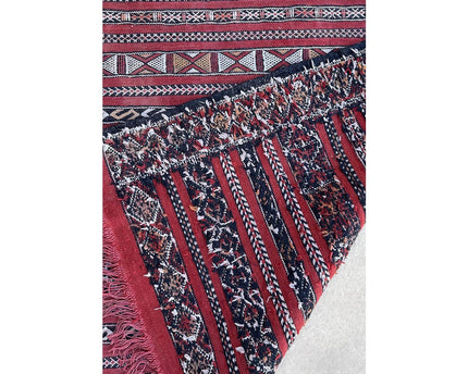 Zuiver wollen Marokkaans Kelim Berber tapijt 88 x 167 cm