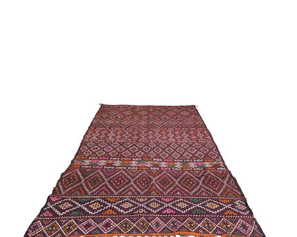 Zuiver wollen Marokkaans Kelim Berber tapijt 190 x 311 cm