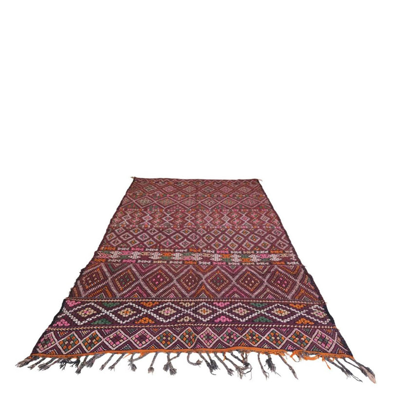 Zuiver wollen Marokkaans Kelim Berber tapijt 190 x 311 cm