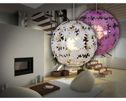 Hanger lamp "bloemrijke weide" Ø 55 cm, bloemen gemaakt van plastic, e27 socket