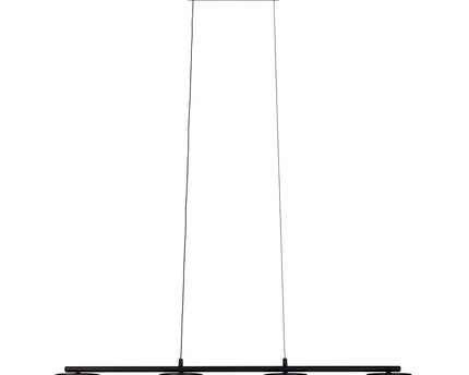 LED hanger lamp "CIMO" gemaakt van metaal en plastic in zwart, met geïntegreerde LED, lengte 96 cm
