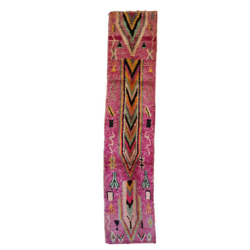 Zuiver wollen Marokkaans Berber halkleed 73 x 344 cm