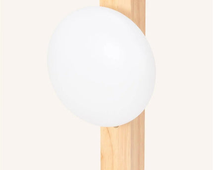 Matthew lichtbruin stijlvol houten draadloze wandlamp - oplaadbaar en dimpelbaar