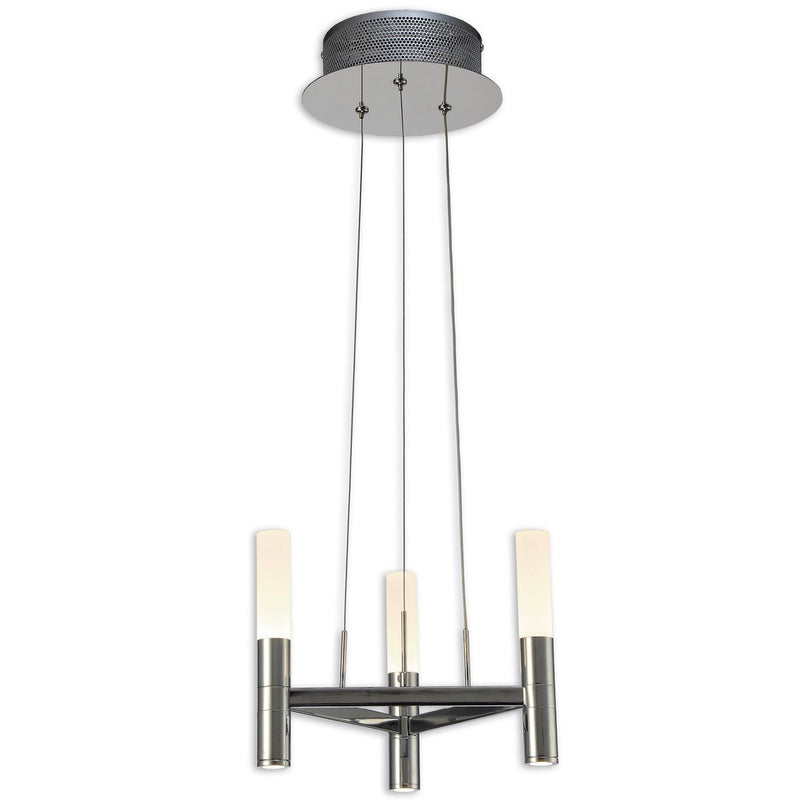 LED kroon 3-vlammen d: 28,4 cm omhoog/omlaag "kasteel"
