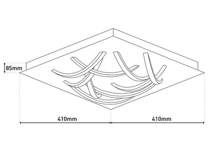 LED plafondlamp "Manchester"