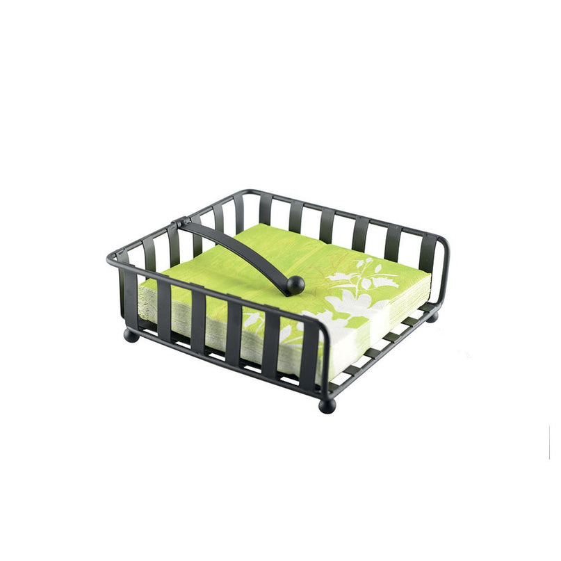 Zwarte handdoekhouder