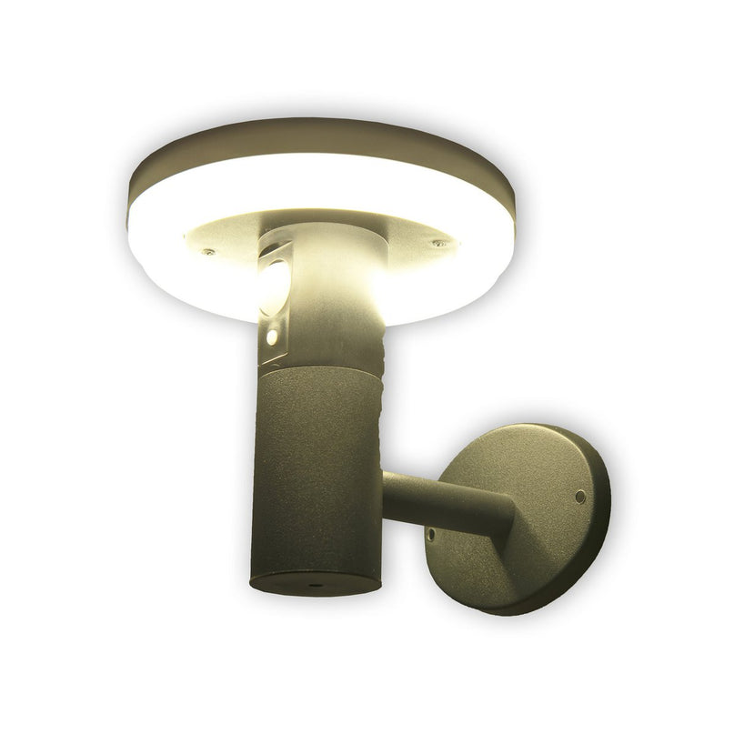 LED buitenwandlamp op zonne-energie "paddestoel"