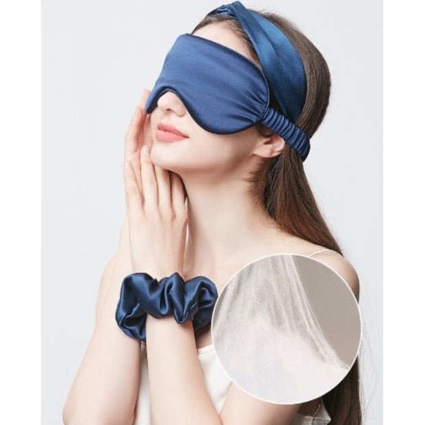 100% zijde ontspanningsslaapmasker-22 mm-effen kleuren-oversize