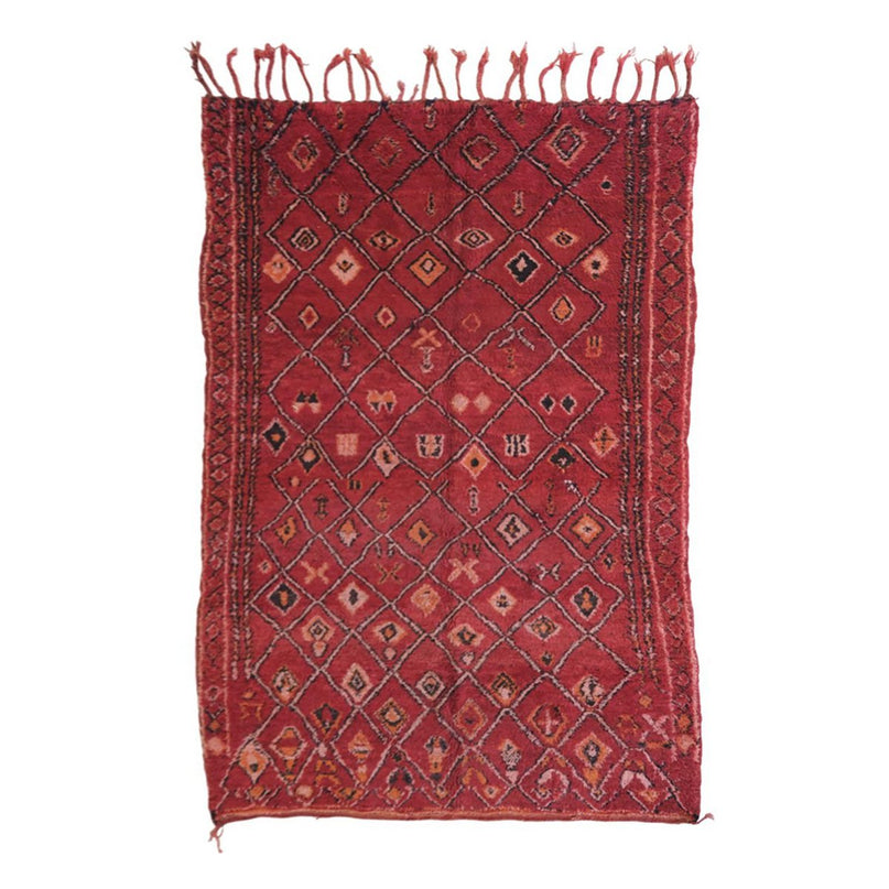 Zuiver wollen Marokkaans Berber-tapijt 197 x 313 cm