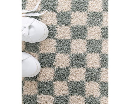 Tapis à poil haut doux en comfortabele CHECKERS