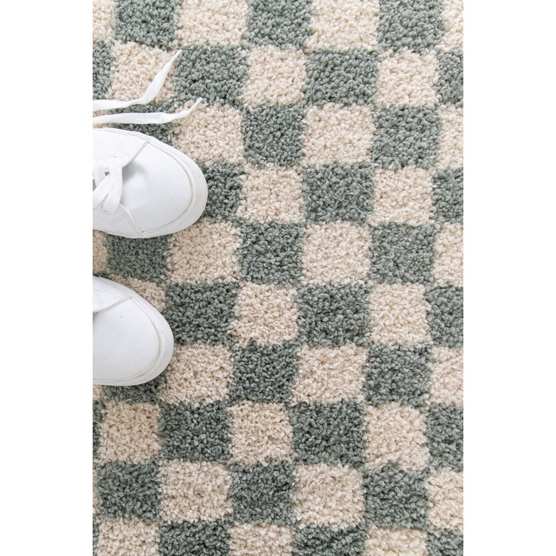 Tapis à poil haut doux en comfortabele CHECKERS