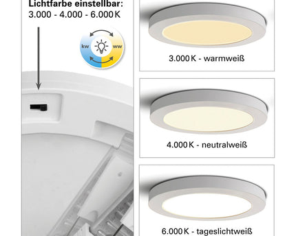 LED -plafondlicht "bonus" Ø: 17 cm