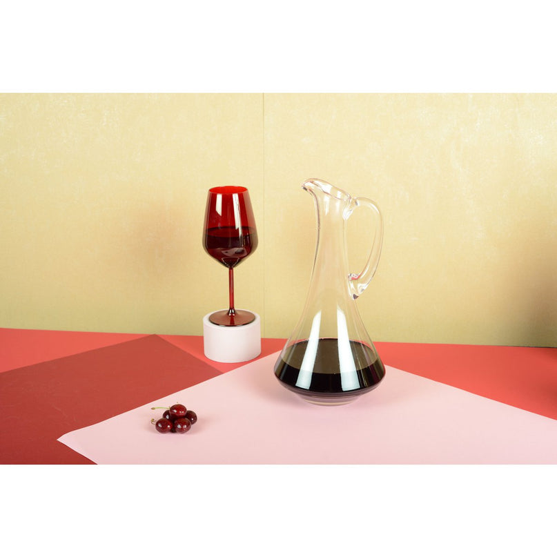 Glazen karaf met handvat 17x31 cm