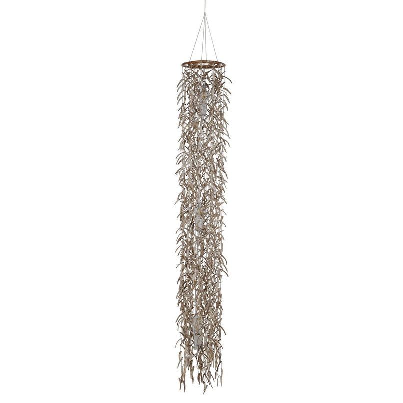 Hanger lamp "kokosnoot" 180 cm hoog, gemaakt van hout- en kokosnootschalen, beige/bruin, E27 -aansluiting, verlichting voor woonkamer, eetkamer of wintertuin.