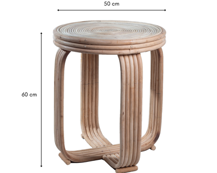 Rotan Bijzettafel | Bijzettafel | Banktafel KANTHI