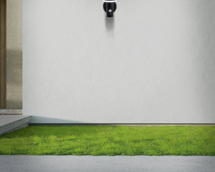 LED Solar Buitenwandlamp "Nora", voor buiten, wandlamp - metaal en plastic in het zwart, met geïntegreerde LED