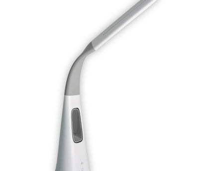 LED-tafellicht "Ventu" met ventilator, met aanraking, dimable, gemaakt van wit plastic, stevig ingebouwde LED's, 40 cm hoog
