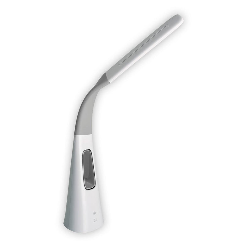 LED-tafellicht "Ventu" met ventilator, met aanraking, dimable, gemaakt van wit plastic, stevig ingebouwde LED's, 40 cm hoog