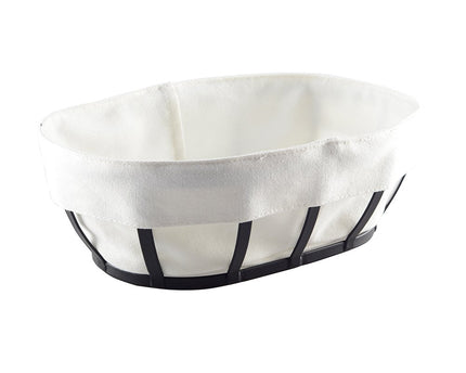 Zwart ronde broodmand 22x22x10cm