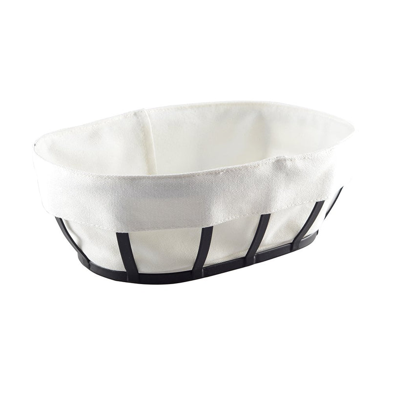 Zwart ronde broodmand 22x22x10cm
