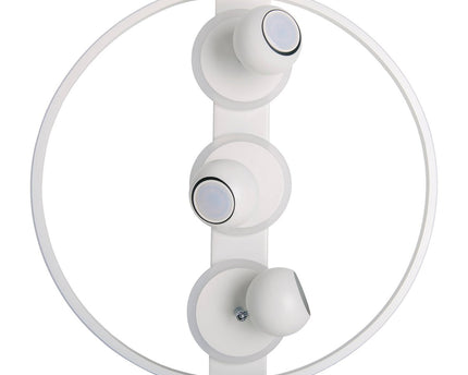 3 Spot LED -plafondlamp "Ronda" Ø 50 cm, gemaakt van metaal en plastic, wit, GU10, vlekken binnen