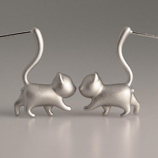 Cute Cat Design Speelse oorbellen