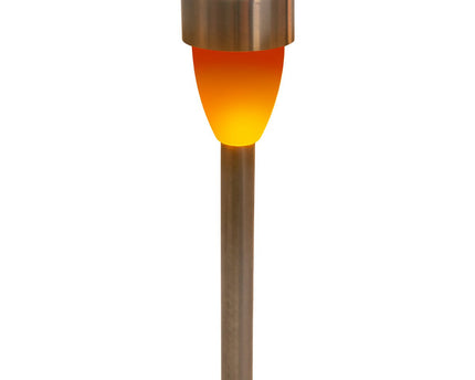 6 Set LED LED Solar Outer Light met aarde spies gemaakt van roestvrijstalen gekleurd metaal en plastic, met geïntegreerde LED