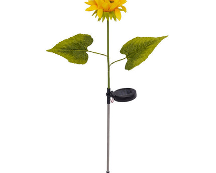 Set van 2 solar spikes "Sunflowers" h: 78.5cm