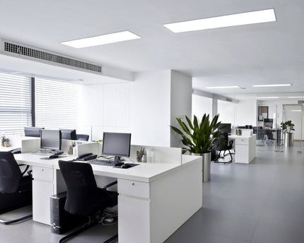 LED -paneel plafondlicht "Carente" lengte 119,5 cm, frameless, vele functies, gemaakt van metaal en plastic, witte, geïntegreerde LED's