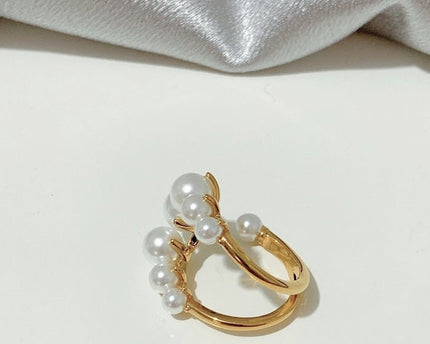 Gewaagde look u vorm parelring