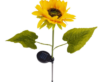 Set van 2 solar spikes "Sunflowers" h: 78.5cm