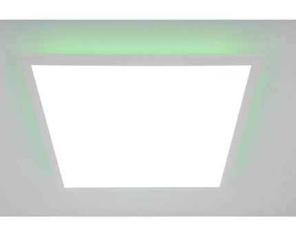 Smart Home LED -achtergrondverlichting Paneel zijlengte 45 cm, veel functies, transportlamp gemaakt van metaal en plastic, geïntegreerde LED's