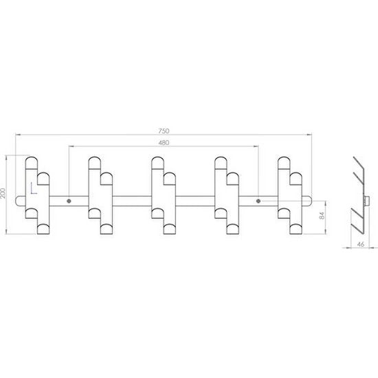 Gorillz Origami - Wandkapstok - 10 Dubbele - Kapstok Haken - Groen