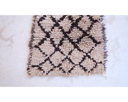 Zuiver wollen Marokkaans Berber halkleed 73 x 188 cm