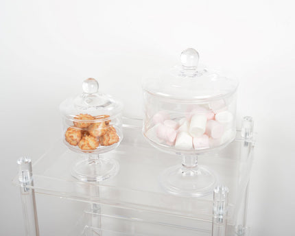 Glas Standing Candy 17x17x29cm