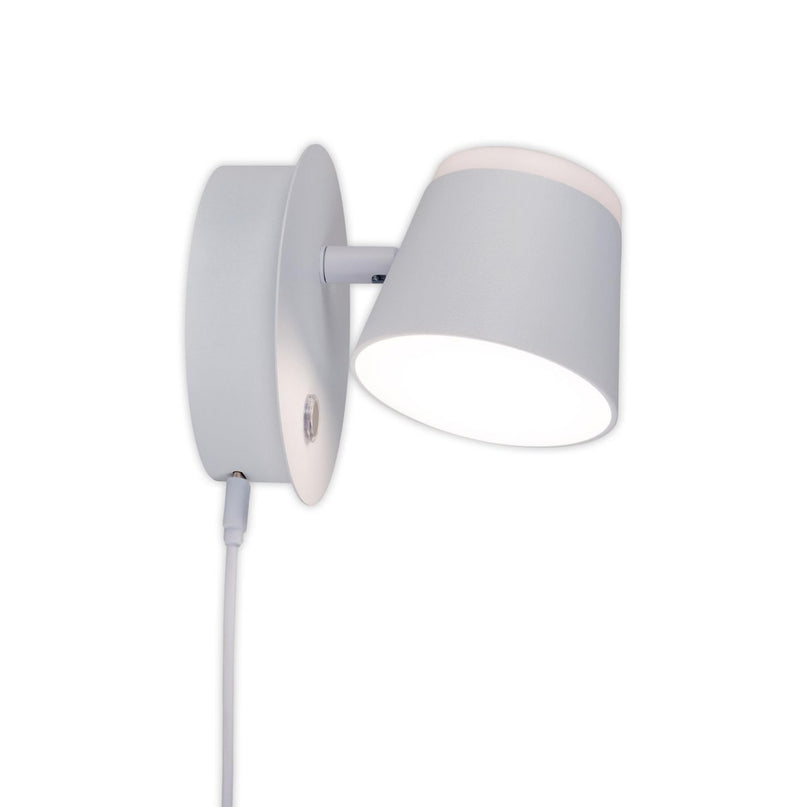 Snaveleloos wandlicht ", ongeveer 12 x 14,5 cm, gemaakt van wit metaal, voor binnen