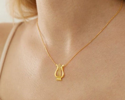Egeïsche Zee - Minimalistische Griekse harpketting
