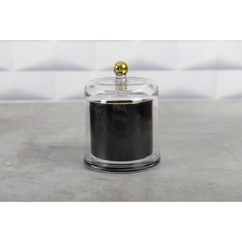 Zwart en gouden bel kaarsen tonka parfum