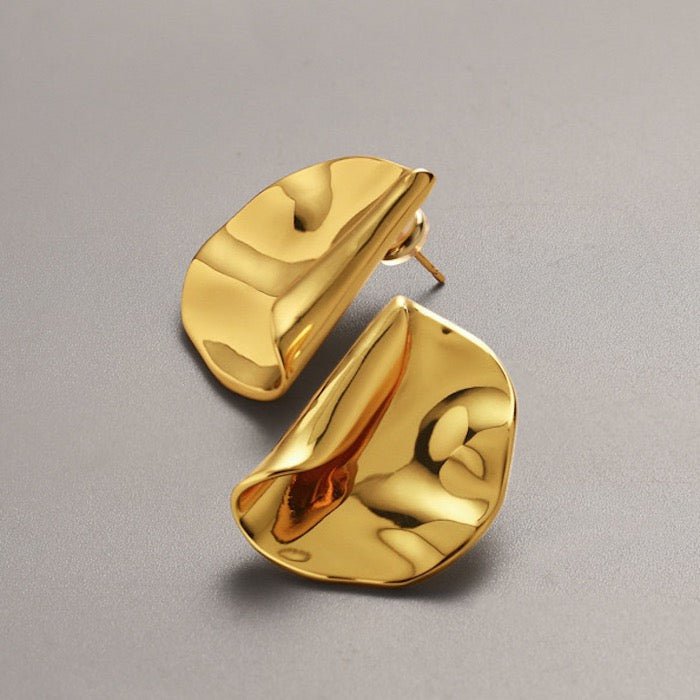 Moderne vintage gevouwen oorbellen