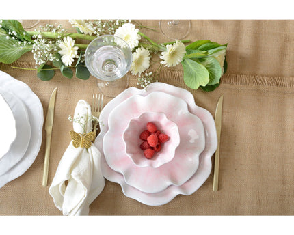 Rozendessertplaat in melamine 23x23x2cm