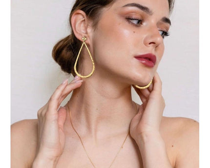 Zeer grote Waterdrop Dangle Oorbellen