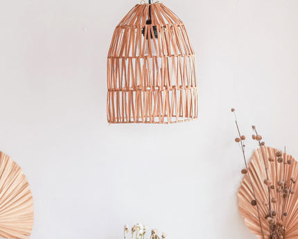 Rotanlamp | Natuurlijke lampenkap | Hanglamp MALUKA gemaakt van natuurlijke vezels (2 maten)