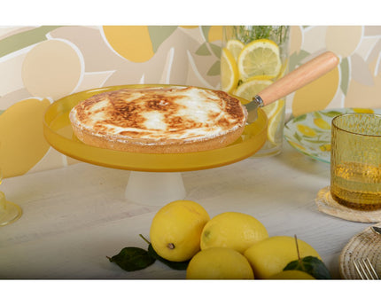28 cm wit -ON -White Cake Dish -citroen