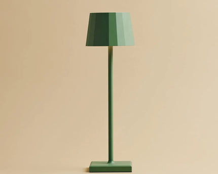 Wouter salie groen oplaadbare tafellamp-draadloos opladen, dimable, 120 uur batterijduur