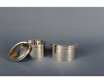 Silver Round Cookie Box 17x17x9cm