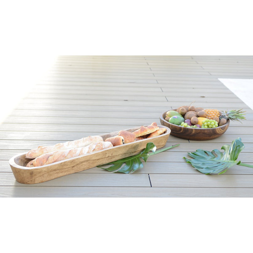 Houten decoratieve snit 100x22x10cm
