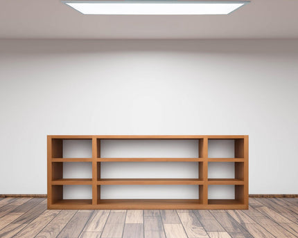 LED -paneel plafondlamp "Nico", functionele metalen plafondlamp en plastic in het wit, met vaste LED's en vele functies, ideaal voor kantoor, oefening of workshop, ca.