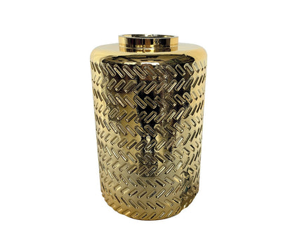Gouden vaas 16 x 25 cm
